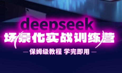 DeepSeek场景化实战训练营，保姆级教程，学完即用，手把手教你用DeepSeek提升效率-新视界